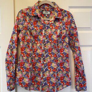 Hawes & Curtis Fitted Floral Bright Button Down Shirt - NWOT - Medium